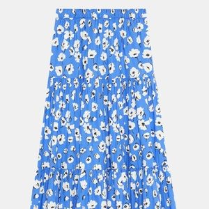 Zara Skirts - Zara blue floral print skirt Zara Skirts - Zara blue floral print skirt